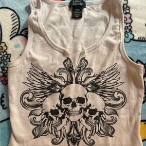 Social Collision skull tank top
